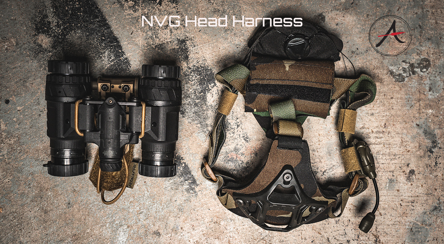 Night vision head harness is preferred to a helmet for storage and light weight