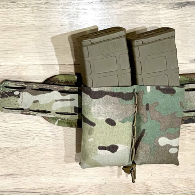 Lite weight low profile rifle mag pouch