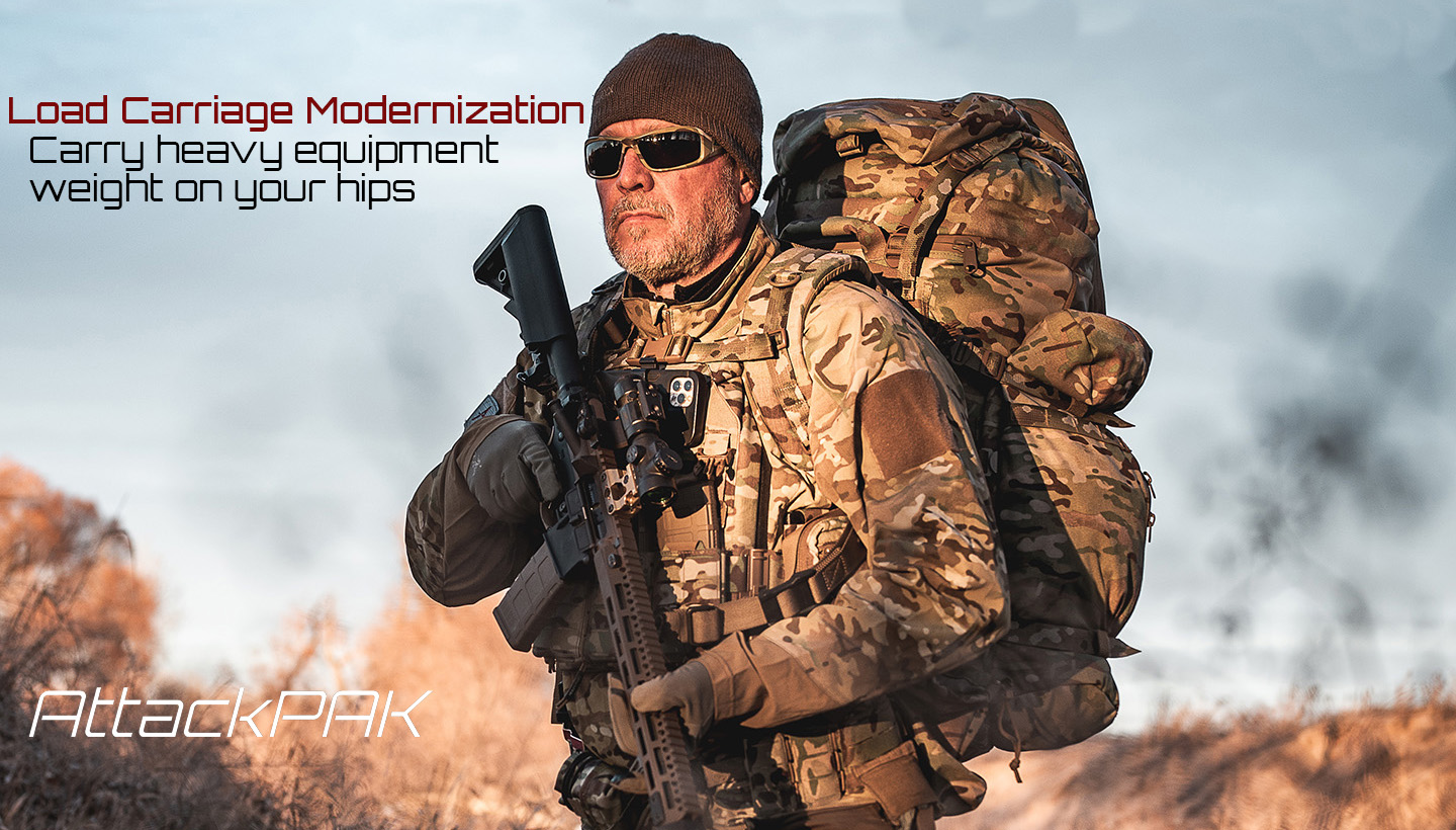 AttackPAK military load carriage modernization. 